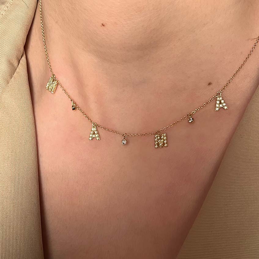 Χρυσό Μαμά Κολιέ Κ9